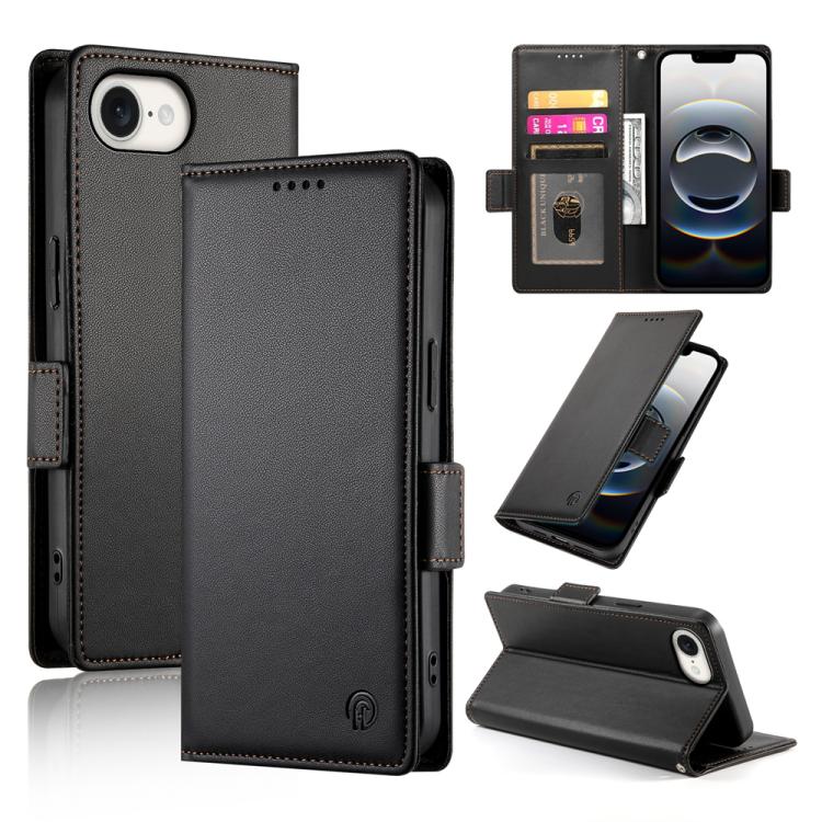 サイドバックルマグネティックフロストレザー製フォンケース、iPhone 17e / 16e 用、iPhone 17 Pro Max 用、iPhone 17 Pro 用、iPhone 17 用、iPhone Air 用、iPhone 16 Pro Max 用