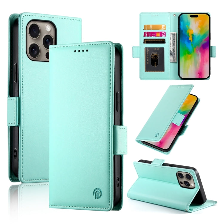 サイドバックルマグネティックフロストレザー製フォンケース、iPhone 17e / 16e 用、iPhone 17 Pro Max 用、iPhone 17 Pro 用、iPhone 17 用、iPhone Air 用、iPhone 16 Pro Max 用
