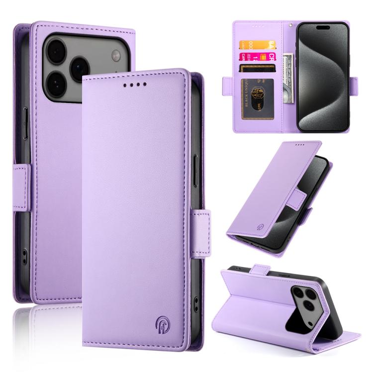 サイドバックルマグネティックフロストレザー製フォンケース、iPhone 17e / 16e 用、iPhone 17 Pro Max 用、iPhone 17 Pro 用、iPhone 17 用、iPhone Air 用、iPhone 16 Pro Max 用