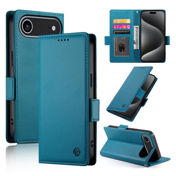 サイドバックルマグネティックフロストレザー製フォンケース、iPhone 17e / 16e 用、iPhone 17 Pro Max 用、iPhone 17 Pro 用、iPhone 17 用、iPhone Air 用、iPhone 16 Pro Max 用