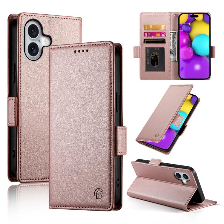 サイドバックルマグネティックフロストレザー製フォンケース、iPhone 17e / 16e 用、iPhone 17 Pro Max 用、iPhone 17 Pro 用、iPhone 17 用、iPhone Air 用、iPhone 16 Pro Max 用