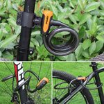 自転車用携帯盗難防止ロック スチールケーブルロック フレーム付き、Aスタイル 100cm ブラック、Aスタイル 120cm ブラック、Bスタイル 100cm ブラック、Bスタイル 120cm ブラック、Bスタイル 150cm ブラック