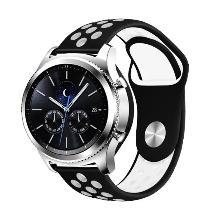 Samsung Gear S4 Active 22mm ツートンカラー シリコン交換用ストラップウォッチバンド用