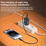 Yesido YC69 30W USB + デュアルUSB-C / Type-C デジタルディスプレイ充電器、仕様：EUプラグ、YC69