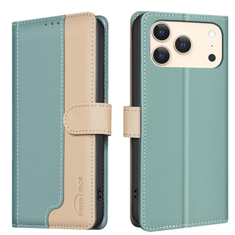 カラーマッチング RFID 防盗レザー製フォンケース、iPhone 17e / 16e 用、iPhone 17 Pro Max 用、iPhone 17 Pro 用、iPhone 17 用、iPhone Air 用、iPhone 16 Pro Max 用、iPhone 16 Pro 用、iPhone 16 Plus 用、iPhone 16 用