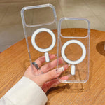 大穴カメラ MagSafe マグネティッククリアアクリル TPU ケース、iPhone 17 Pro Max 用、iPhone 17 Pro 用、iPhone 17 用、iPhone Air 用、iPhone 16 Pro Max 用、iPhone 16 Pro 用、iPhone 16 Plus 用、iPhone 16 用