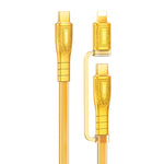 REMAX RC-C165 プライム 1.2m 60W Type-C から Type-C + 8ピン 編組急速充電ケーブル RC-C165