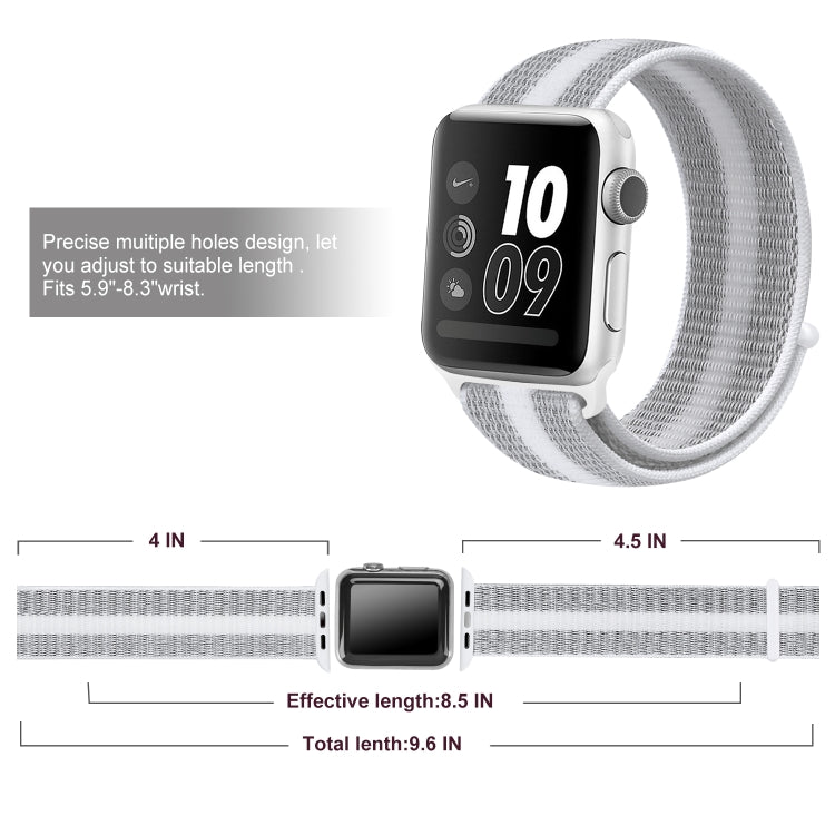 ナイロンループウォッチバンド、Apple Watch Series 8&7 41mm / SE 2&6&SE&5&4 40mm / 3&2&1 38mm用、Apple Watch Ultra 49mm / Series 8&7 45mm / SE 2&6&SE&5&4 44mm / 3&2&1 42mm用、Apple Watch Series 7 45mm / 6 & SE & 5 & 4 44mm / 3 & 2 & 1 42mm用