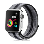 ナイロンループウォッチバンド、Apple Watch Series 8&7 41mm / SE 2&6&SE&5&4 40mm / 3&2&1 38mm用、Apple Watch Ultra 49mm / Series 8&7 45mm / SE 2&6&SE&5&4 44mm / 3&2&1 42mm用、Apple Watch Series 7 45mm / 6 & SE & 5 & 4 44mm / 3 & 2 & 1 42mm用
