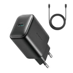 JOYROOM JR-TCF23 25W USB-C / Type-Cポート高速充電キット Type-C to Type-Cケーブル付き、EUプラグ、UKプラグ
