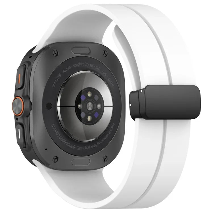 磁気折りたたみバックル シリコンウォッチバンド Samsung Galaxy Watch Ultra 47mm / Ultra 2025用