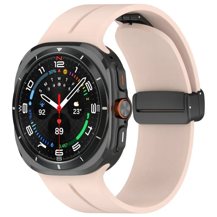 磁気折りたたみバックル シリコンウォッチバンド Samsung Galaxy Watch Ultra 47mm / Ultra 2025用