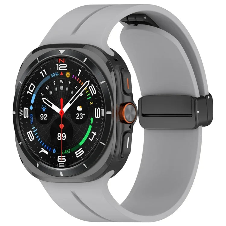 磁気折りたたみバックル シリコンウォッチバンド Samsung Galaxy Watch Ultra 47mm / Ultra 2025用