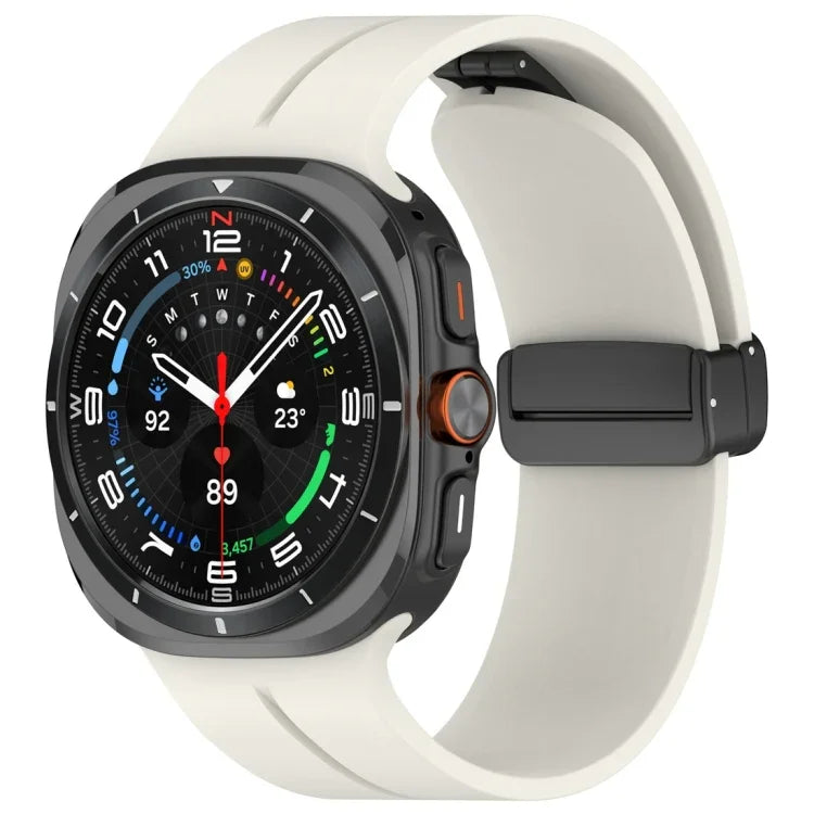 磁気折りたたみバックル シリコンウォッチバンド Samsung Galaxy Watch Ultra 47mm / Ultra 2025用