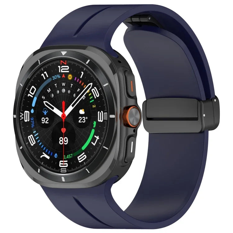 磁気折りたたみバックル シリコンウォッチバンド Samsung Galaxy Watch Ultra 47mm / Ultra 2025用