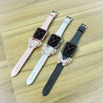ボウノットグリッターダイヤモンド交換用ストラップ、Apple Watch 5 & 4 44mm / 3 & 2 & 1 42mm用