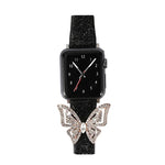 ボウノットグリッターダイヤモンド交換用ストラップ、Apple Watch 5 & 4 44mm / 3 & 2 & 1 42mm用