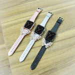 ボウノットグリッターダイヤモンド交換用ストラップ、Apple Watch 5 & 4 44mm / 3 & 2 & 1 42mm用