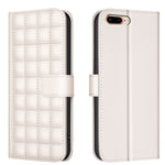 Square Texture Leather Phone Case, For iPhone 15 Plus / 14 Plus, For iPhone 15, For iPhone 14 / 13, For iPhone 14 Pro, For iPhone 14 Pro Max, For iPhone SE 2022 / SE 2020 / 8 / 7, For iPhone 13 Pro Max, For iPhone 13 Pro