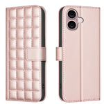 スクエアテクスチャーレザー製フォンケース、iPhone 17e / 16e 用、iPhone 17 Pro Max 用、iPhone 16 Pro Max 用、iPhone 16 Pro 用、iPhone 16 Plus 用、iPhone 16 用、iPhone 15 Pro Max 用、iPhone 15 Pro 用