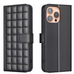 スクエアテクスチャーレザー製フォンケース、iPhone 17e / 16e 用、iPhone 17 Pro Max 用、iPhone 16 Pro Max 用、iPhone 16 Pro 用、iPhone 16 Plus 用、iPhone 16 用、iPhone 15 Pro Max 用、iPhone 15 Pro 用