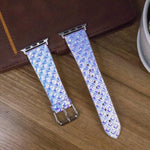変色グリッター魚鱗テクスチャ交換用ストラップ、Apple Watch 5 & 4 40mm / 3 & 2 & 1 38mm用、Apple Watch 5 & 4 44mm / 3 & 2 & 1 42mm用