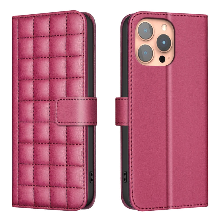 Square Texture Leather Phone Case, For iPhone 12 / 12 Pro, For iPhone 12 Pro Max, For iPhone 11 Pro Max, For iPhone 11, For iPhone 11 Pro, For iPhone XR, For iPhone XS Max, For iPhone 8 Plus / 7 Plus