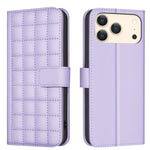 スクエアテクスチャーレザー製フォンケース、iPhone 17e / 16e 用、iPhone 17 Pro Max 用、iPhone 16 Pro Max 用、iPhone 16 Pro 用、iPhone 16 Plus 用、iPhone 16 用、iPhone 15 Pro Max 用、iPhone 15 Pro 用