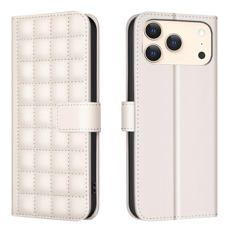 スクエアテクスチャーレザー製フォンケース、iPhone 17e / 16e 用、iPhone 17 Pro Max 用、iPhone 16 Pro Max 用、iPhone 16 Pro 用、iPhone 16 Plus 用、iPhone 16 用、iPhone 15 Pro Max 用、iPhone 15 Pro 用