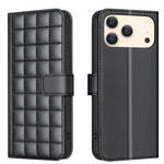 スクエアテクスチャーレザー製フォンケース、iPhone 17e / 16e 用、iPhone 17 Pro Max 用、iPhone 16 Pro Max 用、iPhone 16 Pro 用、iPhone 16 Plus 用、iPhone 16 用、iPhone 15 Pro Max 用、iPhone 15 Pro 用