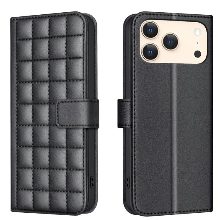 スクエアテクスチャーレザー製フォンケース、iPhone 17e / 16e 用、iPhone 17 Pro Max 用、iPhone 16 Pro Max 用、iPhone 16 Pro 用、iPhone 16 Plus 用、iPhone 16 用、iPhone 15 Pro Max 用、iPhone 15 Pro 用