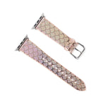 変色グリッター魚鱗テクスチャ交換用ストラップ、Apple Watch 5 & 4 40mm / 3 & 2 & 1 38mm用、Apple Watch 5 & 4 44mm / 3 & 2 & 1 42mm用