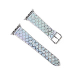 変色グリッター魚鱗テクスチャ交換用ストラップ、Apple Watch 5 & 4 40mm / 3 & 2 & 1 38mm用、Apple Watch 5 & 4 44mm / 3 & 2 & 1 42mm用