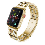 ステンレススチール＋樹脂ウォッチリストストラップ、Apple Watch 5 & 4 44mm / 3 & 2 & 1 42mm用、Apple Watch Series 8&7 41mm / SE 2&6&SE&5&4 40mm / 3&2&1 38mm用、Apple Watch Series 7 41mm / 6 & SE & 5 & 4 40mm / 3 & 2 & 1 38mm用