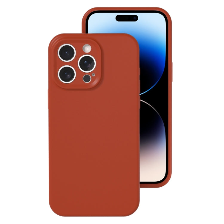 Precise Hole Liquid Silicone Jelly Color Full Coverage Phone Case, For iPhone 14 Pro