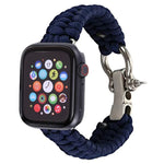 Apple Watch Series 5 & 4 44mm / 3 & 2 & 1 42mm用アンブレラコードナイロン編みストラップ、5 & 4 44mm / 3 & 2 & 1 42mm用