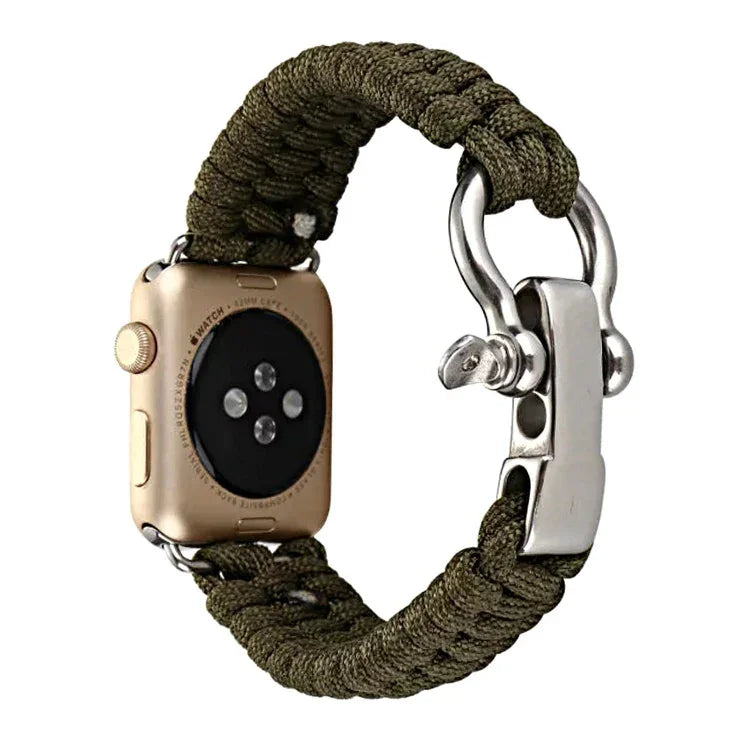 Apple Watch Series 5 & 4 44mm / 3 & 2 & 1 42mm用アンブレラコードナイロン編みストラップ、5 & 4 44mm / 3 & 2 & 1 42mm用