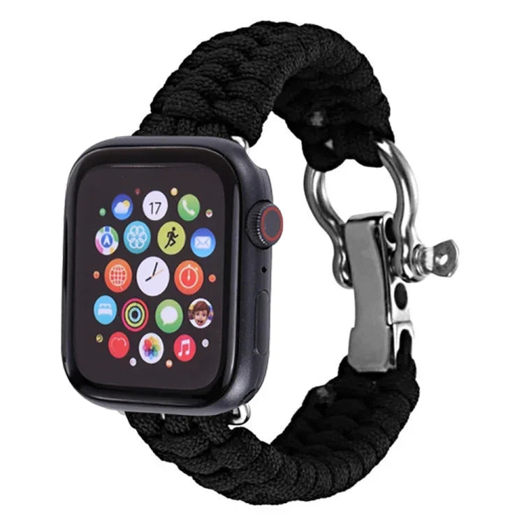 Apple Watch Series 5 & 4 44mm / 3 & 2 & 1 42mm用アンブレラコードナイロン編みストラップ、5 & 4 44mm / 3 & 2 & 1 42mm用