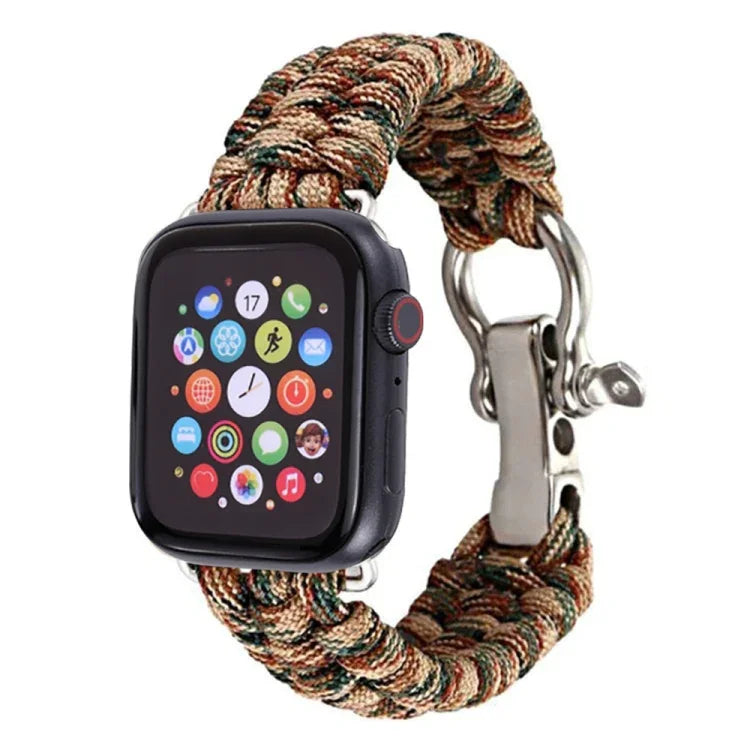 Apple Watch Series 5 & 4 44mm / 3 & 2 & 1 42mm用アンブレラコードナイロン編みストラップ、5 & 4 44mm / 3 & 2 & 1 42mm用