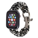 Apple Watch Series 5 & 4 44mm / 3 & 2 & 1 42mm用アンブレラコードナイロン編みストラップ、5 & 4 44mm / 3 & 2 & 1 42mm用