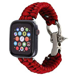 Apple Watch Series 5 & 4 44mm / 3 & 2 & 1 42mm用アンブレラコードナイロン編みストラップ、5 & 4 44mm / 3 & 2 & 1 42mm用