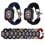 Apple Watch Series 5 & 4 44mm / 3 & 2 & 1 42mm用アンブレラコードナイロン編みストラップ、5 & 4 44mm / 3 & 2 & 1 42mm用