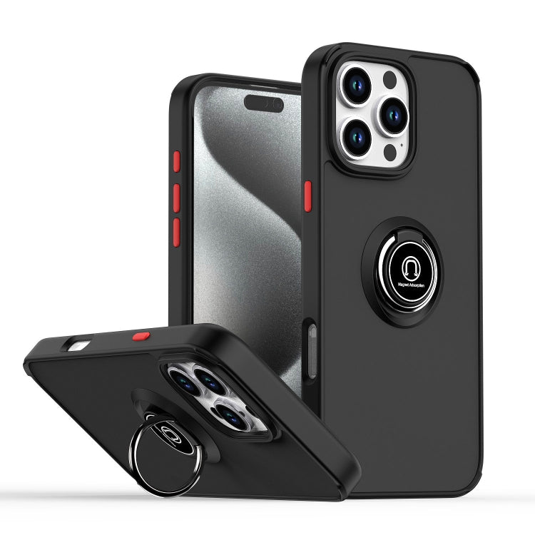 Q Shadow 1シリーズ TPU + PC リング付きスマホケース、iPhone 17e / 16e 用、iPhone 17 Pro Max 用、iPhone 17 Pro 用、iPhone 17 用、iPhone Air 用、iPhone 16 Pro Max 用