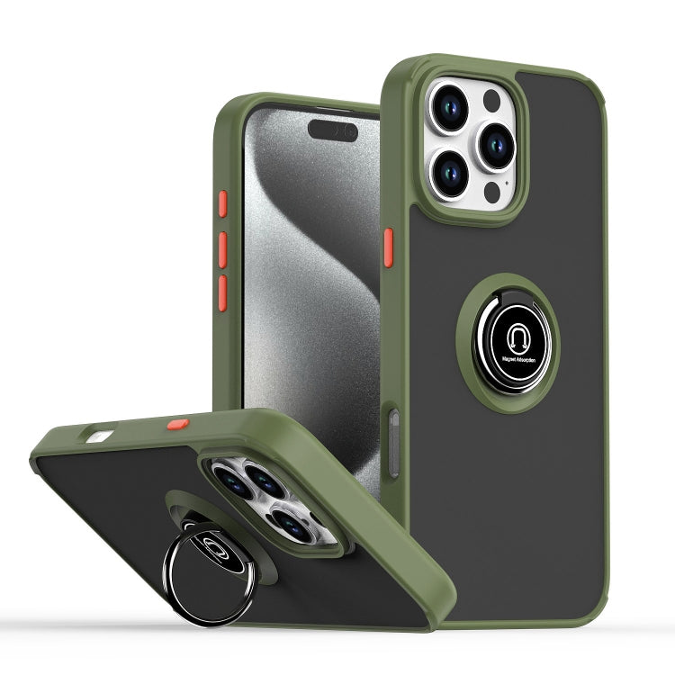 Q Shadow 1シリーズ TPU + PC リング付きスマホケース、iPhone 17e / 16e 用、iPhone 17 Pro Max 用、iPhone 17 Pro 用、iPhone 17 用、iPhone Air 用、iPhone 16 Pro Max 用