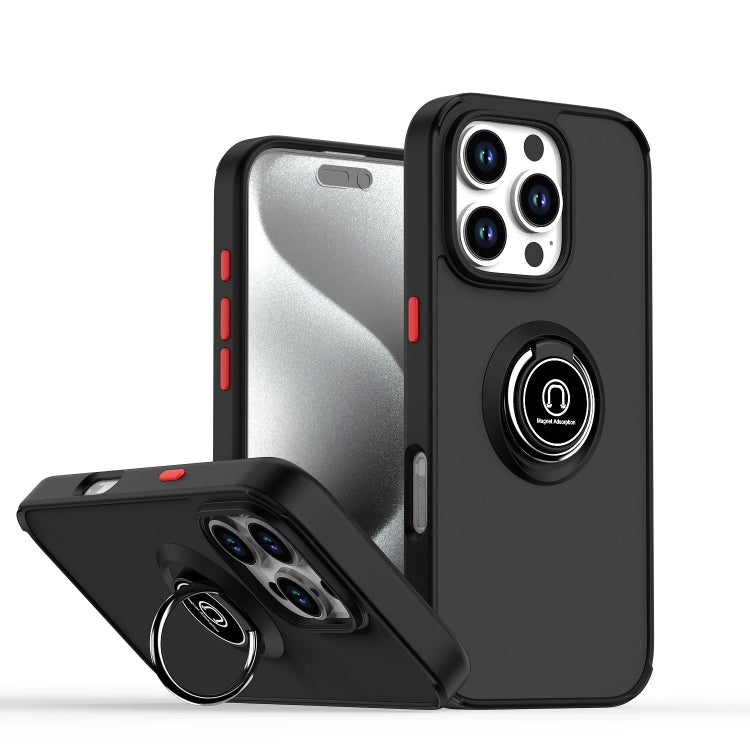 Q Shadow 1シリーズ TPU + PC リング付きスマホケース、iPhone 16 Pro 用、iPhone 16 Plus 用、iPhone 15 Pro Max 用、iPhone 15 Pro 用、iPhone 15 Plus 用、iPhone 15 用