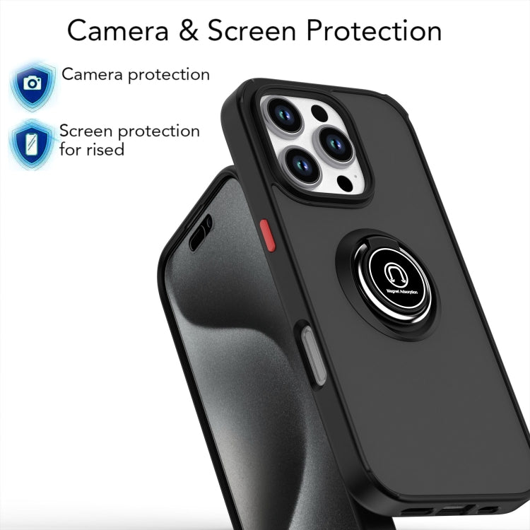 Q Shadow 1シリーズ TPU + PC リング付きスマホケース、iPhone 16 Pro 用、iPhone 16 Plus 用、iPhone 15 Pro Max 用、iPhone 15 Pro 用、iPhone 15 Plus 用、iPhone 15 用