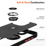 Q Shadow 1シリーズ TPU + PC リング付きスマホケース、iPhone 16 Pro 用、iPhone 16 Plus 用、iPhone 15 Pro Max 用、iPhone 15 Pro 用、iPhone 15 Plus 用、iPhone 15 用