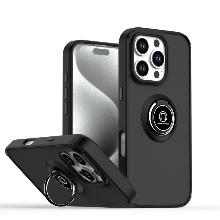 Q Shadow 1シリーズ TPU + PC リング付きスマホケース、iPhone 16 Pro 用、iPhone 16 Plus 用、iPhone 15 Pro Max 用、iPhone 15 Pro 用、iPhone 15 Plus 用、iPhone 15 用