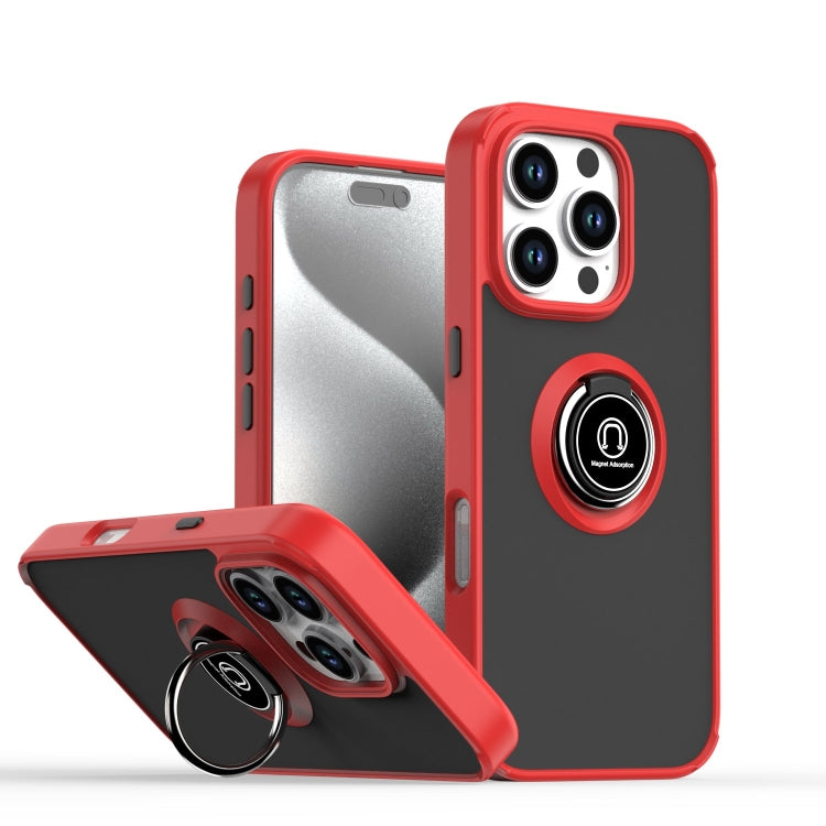 Q Shadow 1シリーズ TPU + PC リング付きスマホケース、iPhone 16 Pro 用、iPhone 16 Plus 用、iPhone 15 Pro Max 用、iPhone 15 Pro 用、iPhone 15 Plus 用、iPhone 15 用