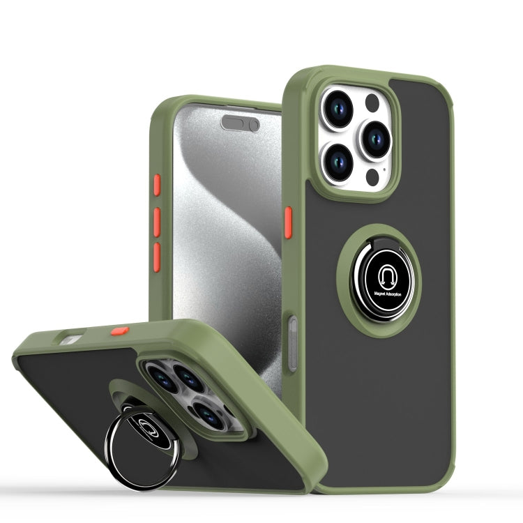 Q Shadow 1シリーズ TPU + PC リング付きスマホケース、iPhone 16 Pro 用、iPhone 16 Plus 用、iPhone 15 Pro Max 用、iPhone 15 Pro 用、iPhone 15 Plus 用、iPhone 15 用